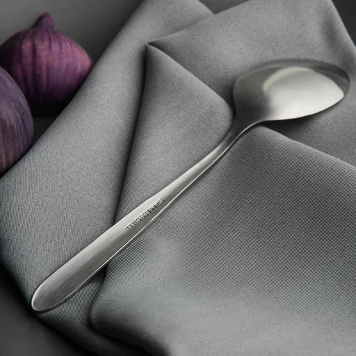 Набор ложек столовых из нержавеющей стали Доляна Антураж, длина 18,5 см, 6 шт, цвет серебряный  фото 2