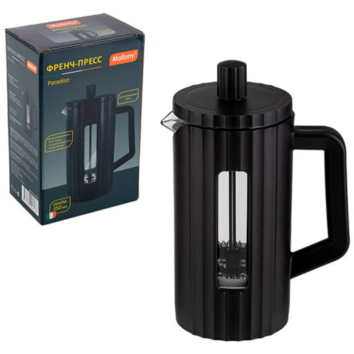 Френч-пресс Paradiso, объём: 350 мл, в пластиковом корпусе, цвет: чёрный арт.108413 /MALLONY/