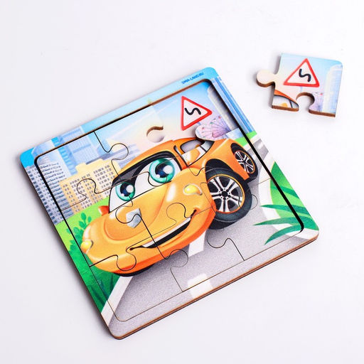 Пазл Машина, 9 деталей - Лесная мастерская фото 2