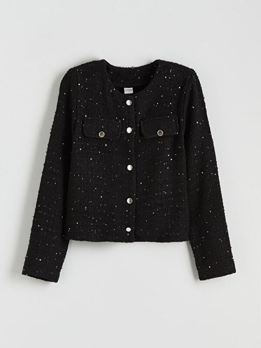 Pul ??lemeli K?z ?ocuk T?vit Ceket