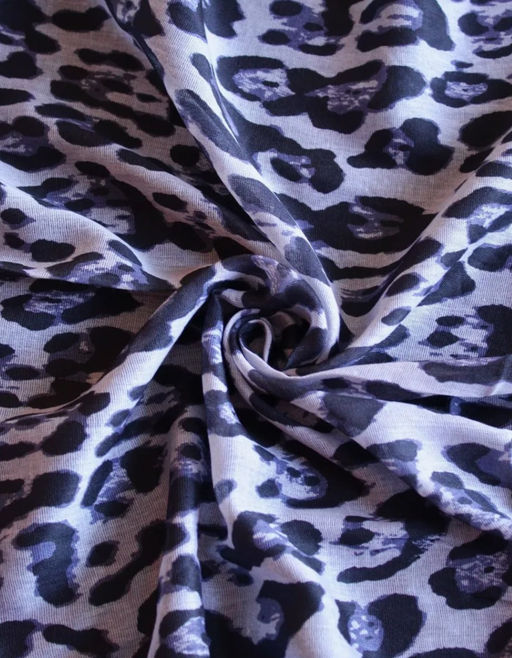 K13592 Платок 70/180 хлопок СЕРО-СИНИЙ