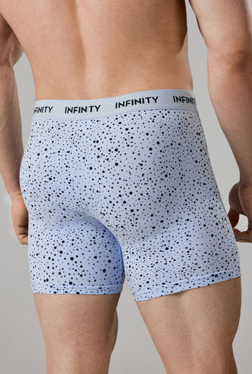Infinity / Набор из 3 шт Трусы удлиненные боксер муж Roberto серый принт - Infinity Lingerie фото 4
