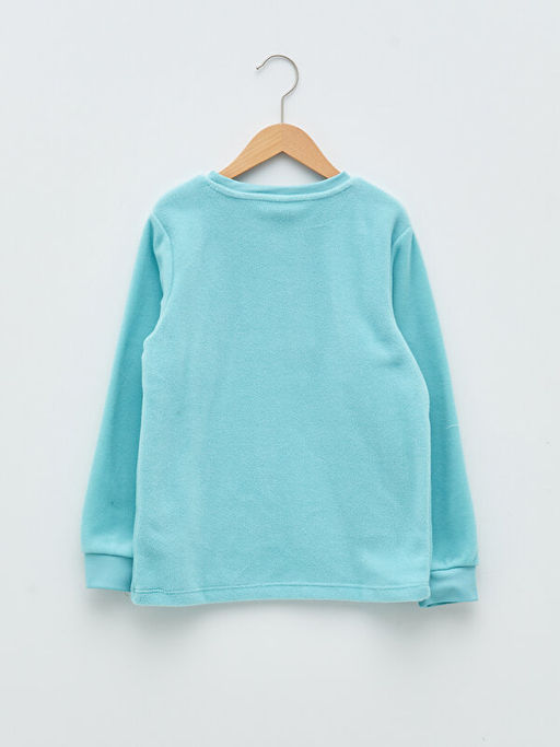 Bisiklet Yaka Basic Uzun Kollu Erkek ?ocuk Ti??rt - Waikiki фото 2