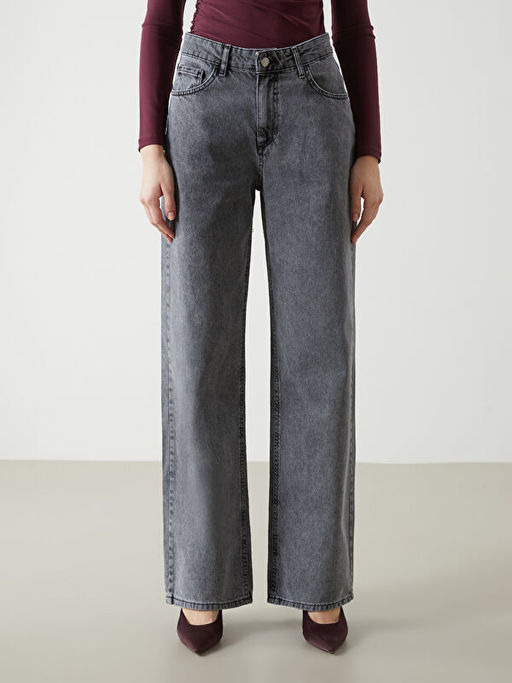 Baggy Fit Kad?n Jean Pantolon