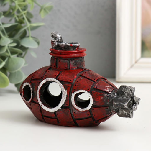 Фигура для флорариума «Подводная лодка», полистоун, 14×7×9 см, МИКС