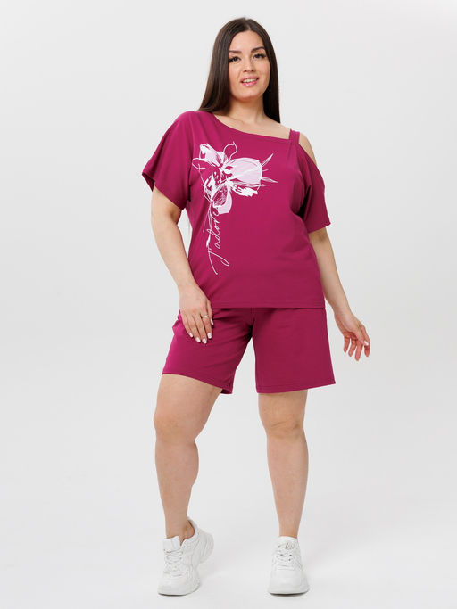 Костюм женский К-237 (кулирка с лайкрой) Зелёная - Elenatex фото 19