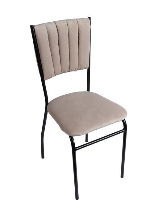 Стул разборный "Камелот" черный/бежевый