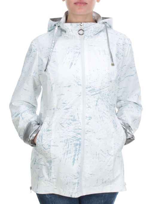 F2066 WHITE Ветровка женская MARTA (65%хлопок 35% полиэстер) - Фабричный китай фото 2