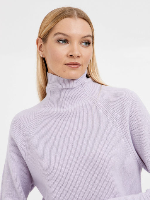 водолазка женская сиреневая из шерсти - Glenfield фото 5