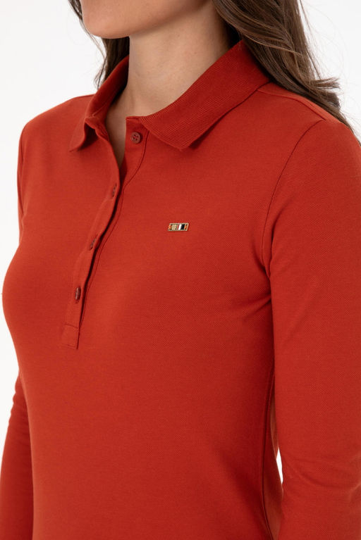 Kad_n Kiremit Basic Polo Yaka Sweatsh_rt Sepette S_rpriz _ndirim - U.s. polo assn фото 7