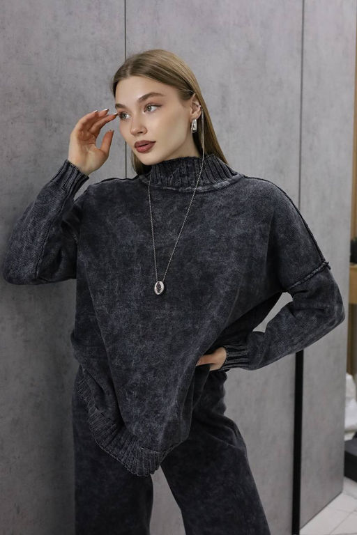 Костюм вязаный женский VARENKA, серый - Inzibe фото 23
