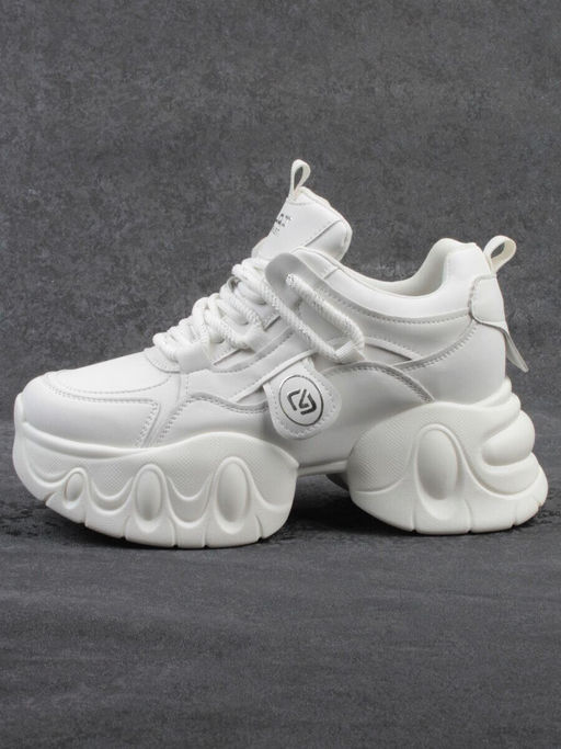 03-9D-1 WHITE Кроссовки женские (натуральная кожа, искусственная кожа)