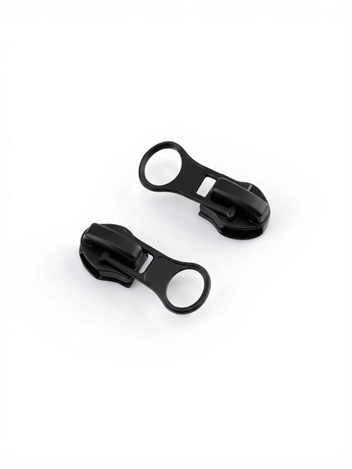 Цена за 3 шт. Бегунок для молнии «Спираль», №7, 10 шт., чёрный