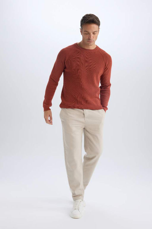 Regular Fit Normal Kesim Yazl?k Pamuklu Jogger Pantolon - Defacto фото 3