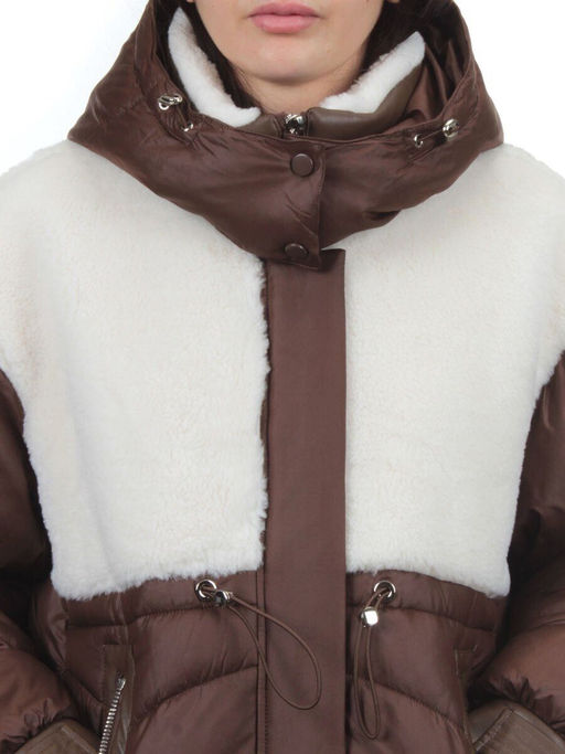 350-X47 BROWN Куртка зимняя женская (200 гр. холлофайбер) - Fashion фото 4