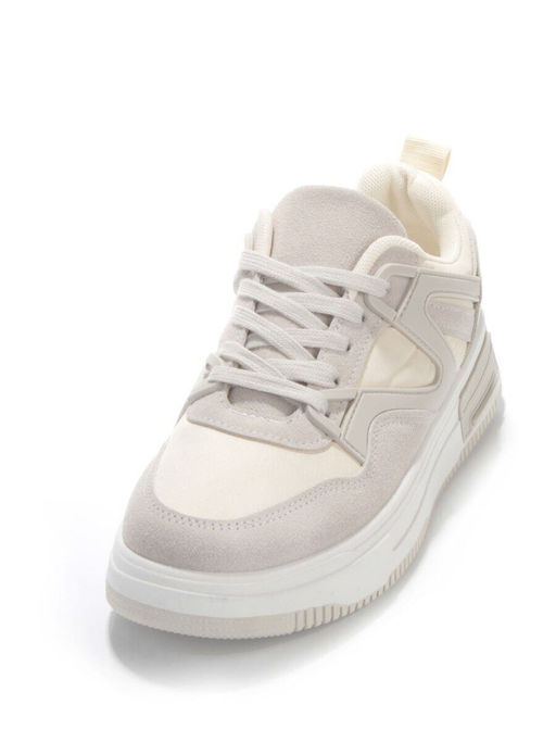 05-6029-36 GRAY/BEIGE Кроссовки женские (искусственные материалы) - No name фото 5