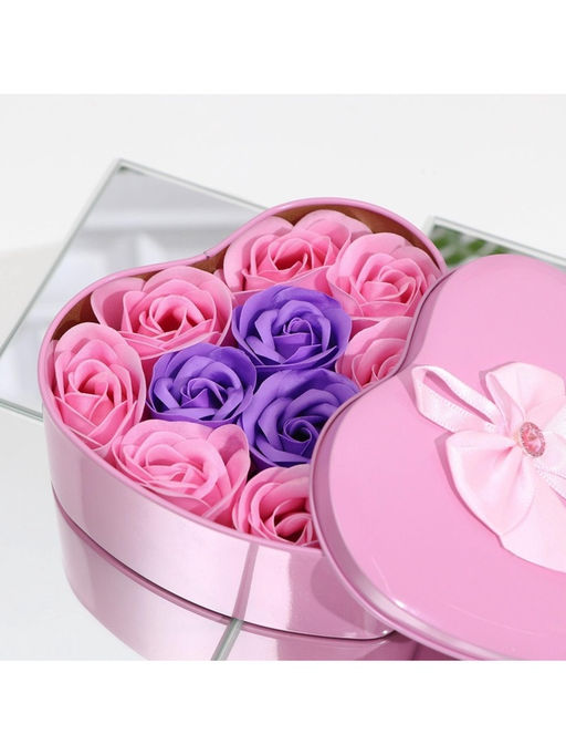 Мыльные розочки, фиолетовые и розовые, набор 11 шт. - SB BEAUTY фото 7