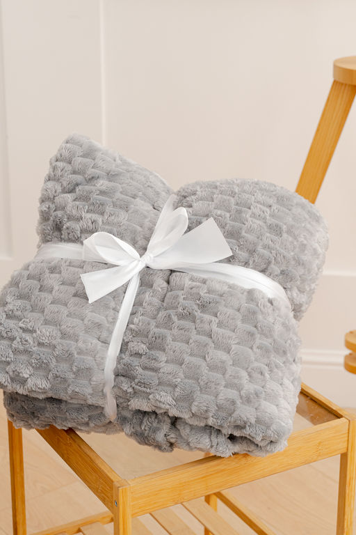 Плед покрывало Черепаха однотонный велсофт - Натали фото 10