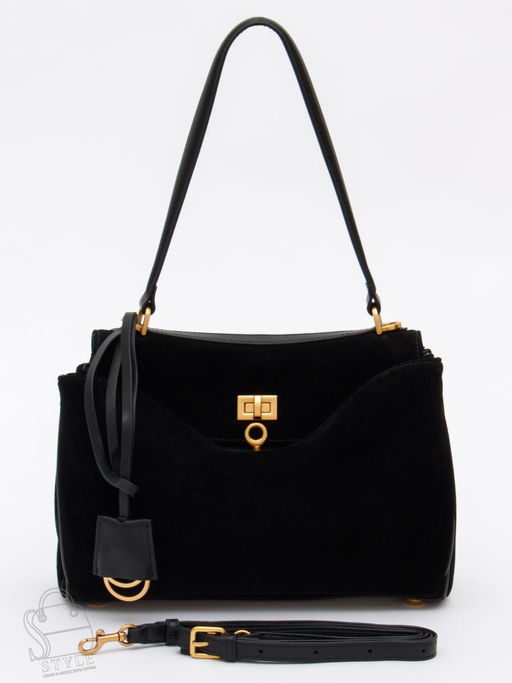 Сумка женская кожаная 1001MF black Polina&Eiterou