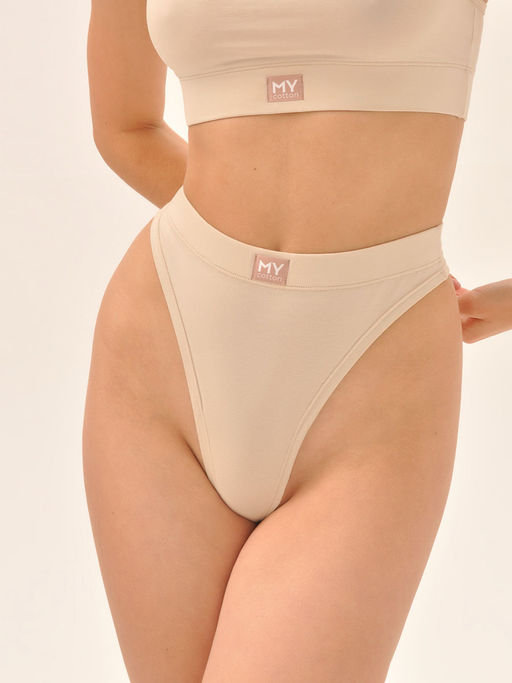 Стринги с высокой посадкой из хлопка - My фото 33