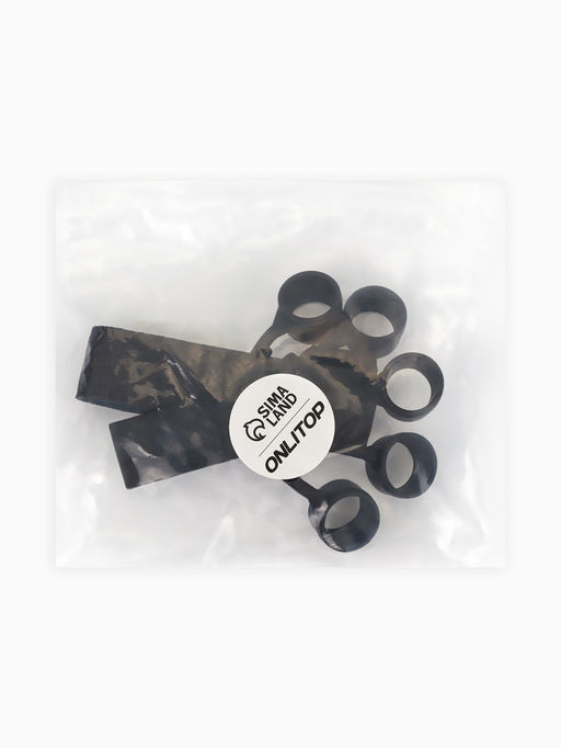 Массажёр силикон для пальцев рук с манжетом 9,5кг 8*14*2,8см чёрн ОТ