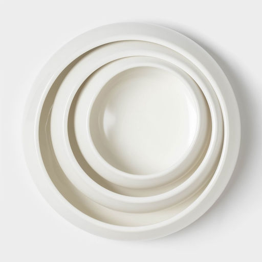 Салатники Magistro OliveQueen, 1500/800/450 мл, набор 3 шт, фарфор, белые