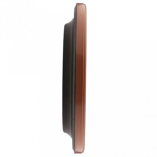 Часы настенные Маэстро д37,5см, h5,5см, мягкий ход, циферблат белый; цифры арабские, черный; корпус пластик, коричневый под дерево; в коробке (Китай) - Домашняя мода фото 3