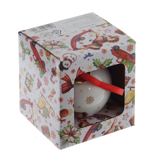 Украшение новогоднее Шар "Лошадка", D 8 см, L9 W9 H11 см