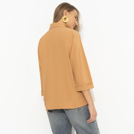 Блуза на кулиске Твой личный тренд (бежевая) - Charutti фото 5