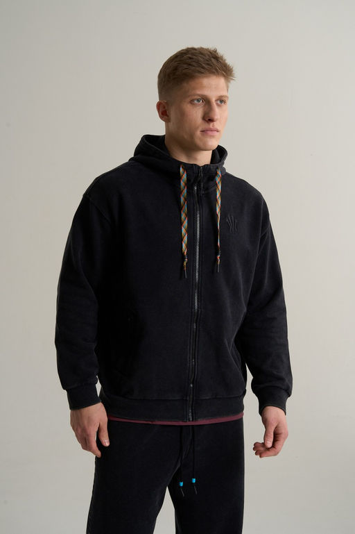 Толстовка на молнии Черный KAI Knit Track Top - Anta фото 5