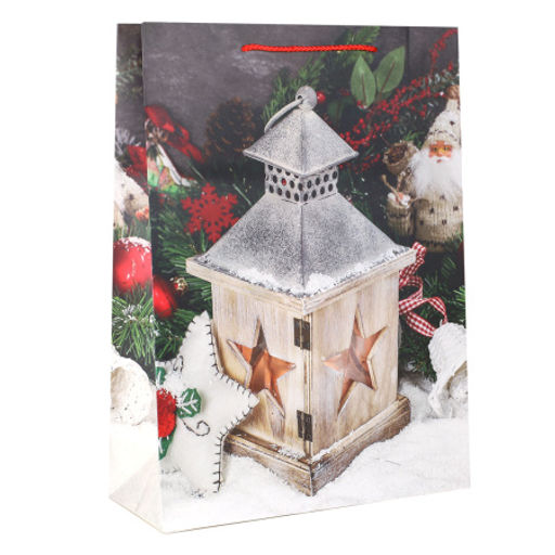 Цена за 12 шт. Пакет подарочный 31х42х12см / 5383ХL /уп 12/300/Новый год - ГалеонТрейд фото 7