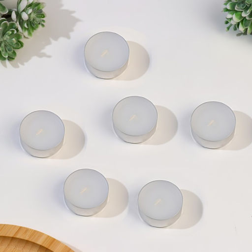 Цена за 2 шт. Набор свечей ароматических чайных «Лен и кашемир», 6 шт., 12 г