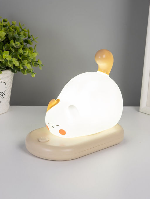 Ночник "Котёнок на коврике" LED 3Вт 5V USB АКБ 9х15х13,2 см