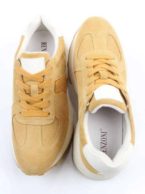 04-PCJ98-5 SAND Кроссовки демисезонные женские (натуральная замша, текстиль)