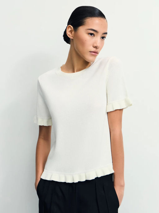 Джемпер с коротким рукавом из вискозы / Zarina