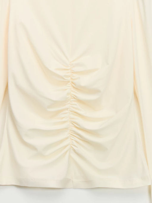 Приталенный лонгслив с драпировкой / Zarina  фото 4