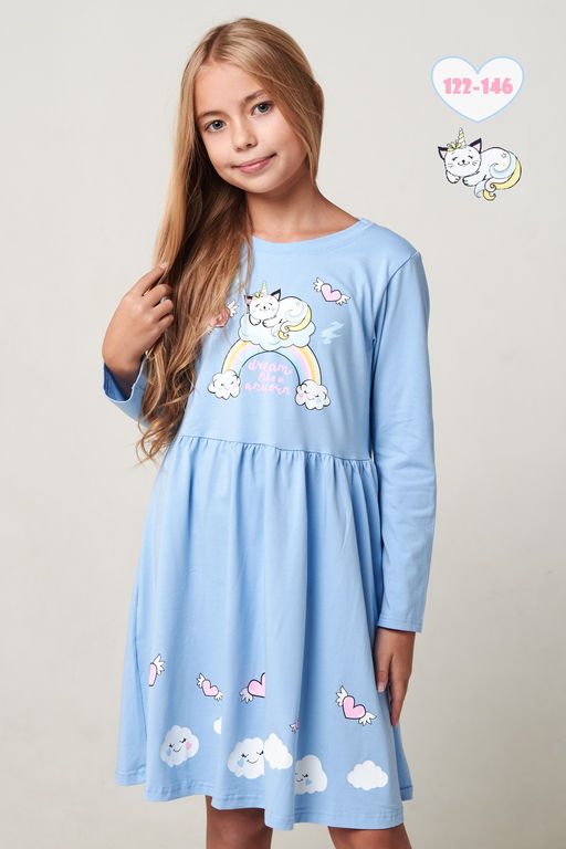Платье В облаках дл. рукав детское