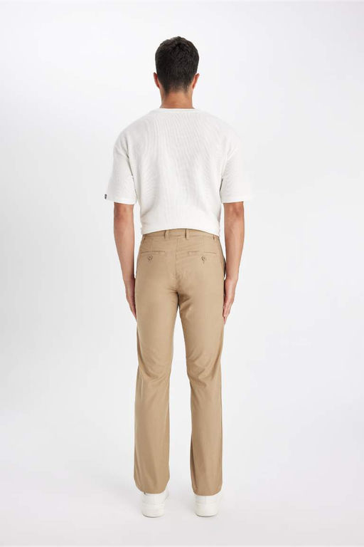 Прямые брюки-чинос из парусины - Defacto фото 6