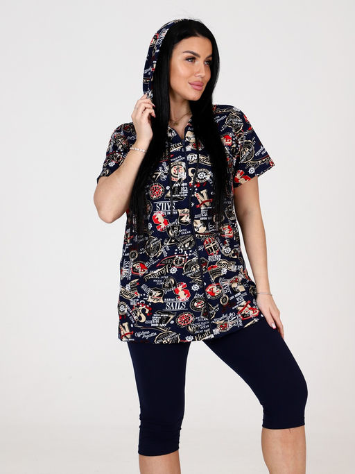 ДК-265 бриджи ДОМАШНИЙ ЖЕНСКИЙ КОСТЮМ (Красный парус) - А-дина фото 4