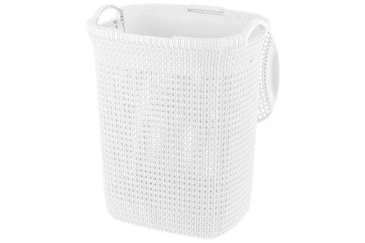 Корзина для белья 55 л 44*35,5*58 см с крышкой Паола белая (модель 426) - Elan gallery фото 3