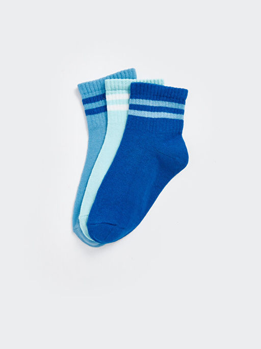 ?izgili Erkek ?ocuk Soket ?orap 3l?