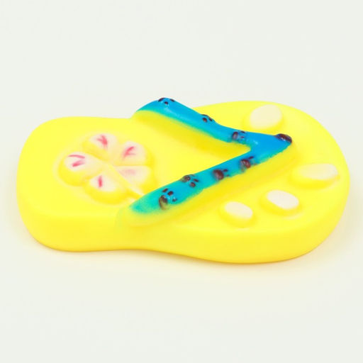 Игрушка пищащая Босоножка для собак, 13,5 см, жёлтая - Пижон фото 3