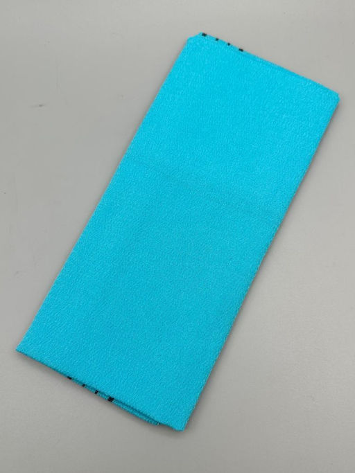 Bath Towel Мочалка-полотенце для душа с пилинг-эффектом / Basic Long Exfoliating Towel, голубой фото 3