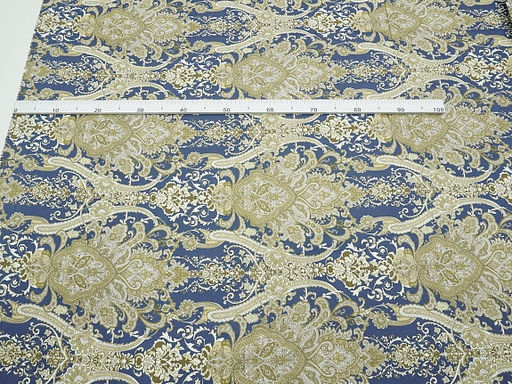 Сатин Восточная магия цв.джинсово-фиолетовый, ш.2.5м, хлопок-100%, 115гр/м.кв - Купава фото 4