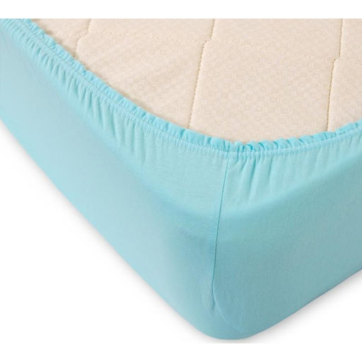 Простыня на резинке Купу-купу, 180х200х20 см, бирюза, трикотаж - Kupu-kupu фото 4