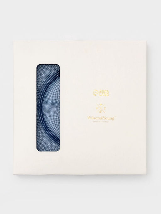 Тарелка подстановочная WY, d=33 см, стекло, голубая