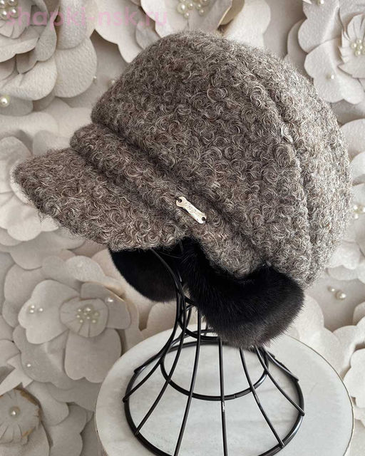 Фантазия букле мех.норка Кепка женская флис (56-58)