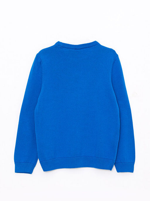 Bisiklet Yaka Marvel Desenli Uzun Kollu Erkek ?ocuk Triko Kazak - Waikiki фото 2