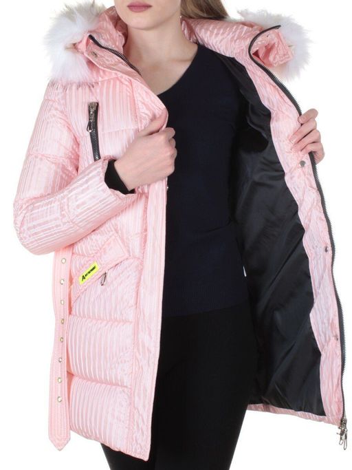 2037 PINK Куртка зимняя облегченная женская Yixiangyuan