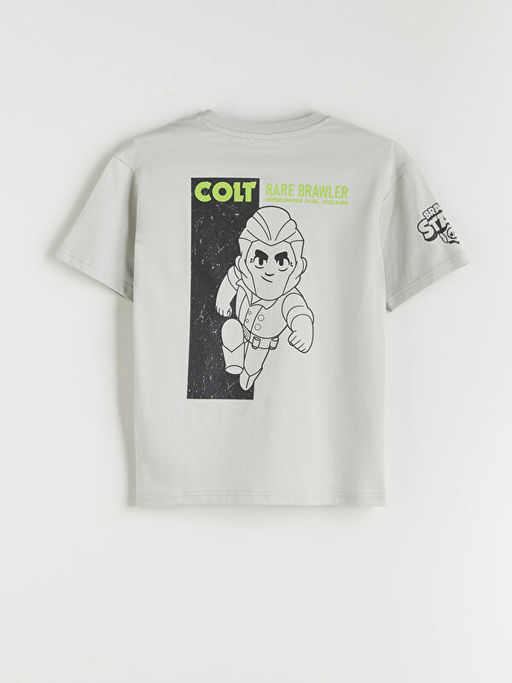 Bisiklet Yaka Brawl Stars Bask?l? Erkek ?ocuk Ti??rt